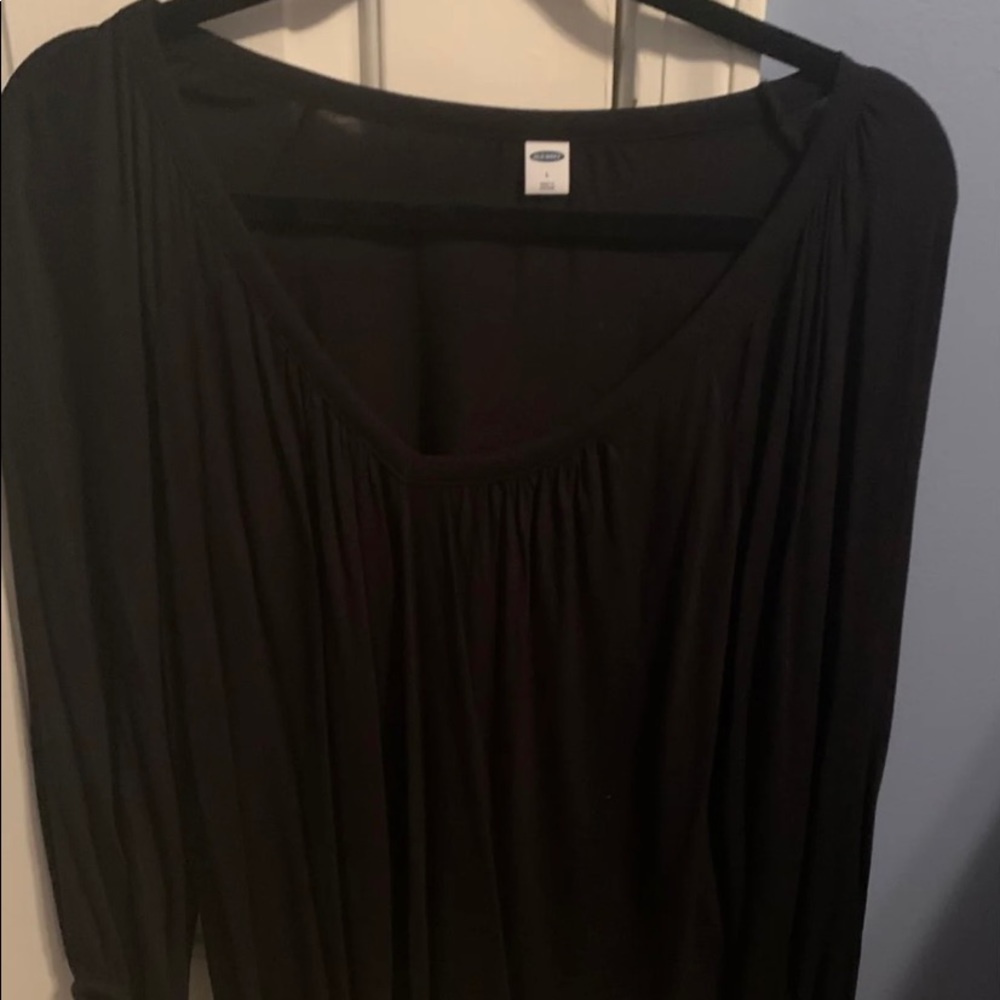 Black long sleeve top